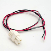 Cable de Conexión de 2 Pines Blanco con Bloqueo, Cable Abierto de un Solo Extremo con Tubo Termocontraíble para Aire Acondicionado y Electrodomésticos