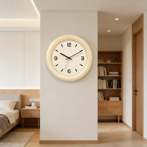 Warm Modern Simple Nordic Design Plastic Quartz <b>Battery</b> Powered Wall <b>Clock</b> for Living Room Home Decor - Product Image 4