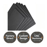 Plaque en fibre de carbone 3K sergé uni, fournie directement par le fabricant, résistance T700/T800/T1100, épaisseur 0,2-60 mm
