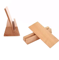 Porte-cartes de visite en bois réutilisable et écologique, support d'affichage pour photos, cartes postales, calendrier, artisanat en bois personnalisable pour le bureau