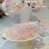 Nouveau Savon Artisanal Entier en Forme de Rose pour le Bain et le Lavage des Mains, Parfum Longue Durée, Forme Fruitée, Coffret Cadeau Transfrontalier