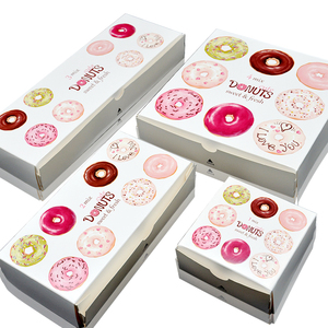 Paper Boxes Cookie Cake Box White Bakery Boxes With Window For Pie And Donuts