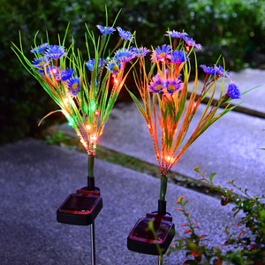 Nhà Máy Nóng Bán Năng Lượng Mặt Trời Hoa Đèn Ngoài Trời Sân Bãi Cỏ Mặt Đất Trang Trí Sân Vườn Bầu Không Khí Cảnh Quan Ánh Sáng - Product Image 4