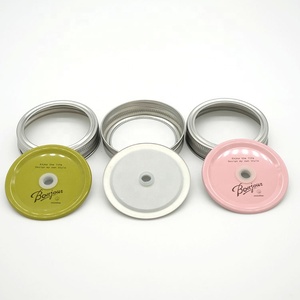 Tùy chỉnh 70mm86mm thép không gỉ đục nắp cho <span class=keywords><strong>Mason</strong></span> <span class=keywords><strong>Jar</strong></span> nước trái cây ống hút - Product Image 4