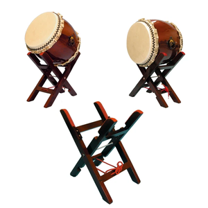 Tambour japonais Taiko Wadaiko personnalisé et magnifique avec support et baguette de percussion - Product Image 2