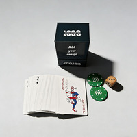 Cartes à jouer personnalisées de haute qualité pour le poker, papier écologique 350 g/m², style classique avec boîte et logo