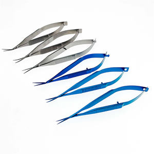 กรรไกรตัดกระจกตา castroviejo กรรไกรแคปซูลทำจากไทเทเนียม/สเตนเลสสตีลเครื่องมือผ่าตัดโรคตาขนาดเล็ก - Product Image 1