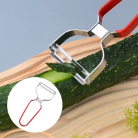 Super scherpe roestvrijstalen handmatige fruit- en groenteschiller voor aardappelen en alle soorten fruit, handbediende snijder, keuken gadget, gemaakt van metaal en PP.
