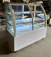 Xiangming refroidisseur de gâteau verre trempé refroidisseur de pain gâteaux réfrigérateur vitrine vitrine avec Force Air pour l'affichage de gâteau