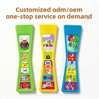 Livres d'images pour enfants avec module sonore à 6 boutons et ceinture ajustable ; Livres avec accessoires sonores ; Son personnalisable à activer par pression