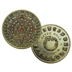 Tùy chỉnh thần thoại Mexican kỷ niệm <span class=keywords><strong>tokens</strong></span> lông rắn rồng đồng xu thiết kế với màu sơn mài sáng nhìn cổ kim loại - Product Image 6