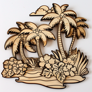 Aangepaste Driedimensionale Moderne Stijl Hawaii Eiland Souvenir Strand Land Stad Koelkast Magneet Vorm Hout Koelkast Magneet - Product Image 3