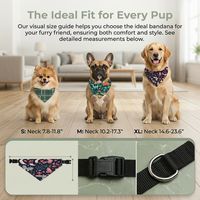 Bandanas pour animaux de compagnie en toile personnalisée de qualité supérieure, respirantes, double couche, réglables, réversibles, foulards pour chiens, bavoirs imprimés mignons pour chiots