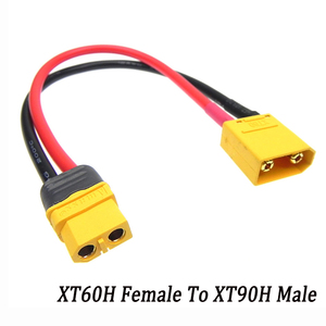 Aangepaste XT60H-F naar XT90H-M conversiekabel, hoogtemperatuur siliconen stroomkabel voor FPV drone batterij - Product Image 1