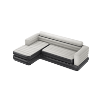 Canapé gonflable modulaire Pursuefree Deluxe floqué, canapé extra large de luxe, canapé-lit léger pour usage intérieur