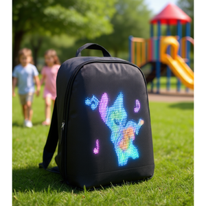 Mochila LED para niños, tela Oxford, diseño de dibujos animados con impresión digital, unisex, para todas las estaciones, cierre de cremallera - Product Image 2