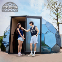 Tente de luxe extérieure 6M Geodome Kits de dôme Igloo en verre complet pour Airbnb Hotel Prix d'usine