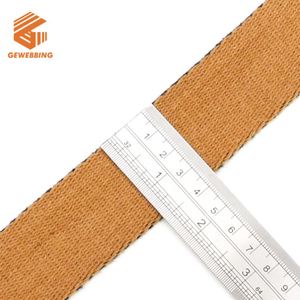 สายรัดผ้าฝ้ายลายแจ็คการ์ด โพลีเอสเตอร์ กว้าง 38 มม. (1.5 นิ้ว) หนา 3 มม. สำหรับสายกระเป๋า สีฟ้า/เขียว/เทา/ขาว - Product Image 6