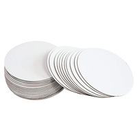 Base à gâteau en carton ondulé blanc, recyclable, de qualité alimentaire, directement du fabricant, pour pain, bonbons, chewing-gum