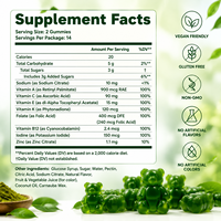 Produits de santé naturels en marque blanche OEM d'usine, Gummies Super Green Tea, Gummies Supergreen, Boost d'énergie