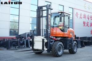 Nuevo Montacargas Diésel de Cuatro Ruedas con Dirección Trasera para Terrenos Difíciles LaiTuo SDLT5.0T para Construcción y Hogar - Product Image 6