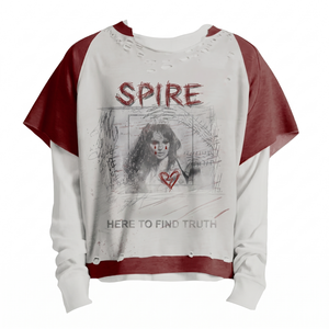 Wholesale Custom Unisex Streetwear T-<b>Shirt</b> Heavyweight Cotton Vintage Graphic Raglan Tee <b>Y2K</b> Style Clothing Supplier TKAN6618 - Product Image 1