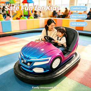 Batería para Coches de Choque Comerciales / Tipo de Red Terrestre / Tipo de Red Aérea Opcional, Atracción de Fibra de Vidrio para Parque de Atracciones - Product Image 1