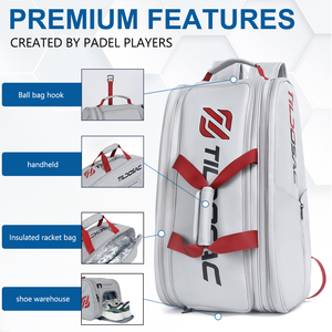 Nuevo Diseño de Bolsa de Pádel Multifuncional - Bolsa Portátil de Pickleball con Compartimento para Zapatos y Mochila Impermeable para Pádel y Pickleball - Product Image 5