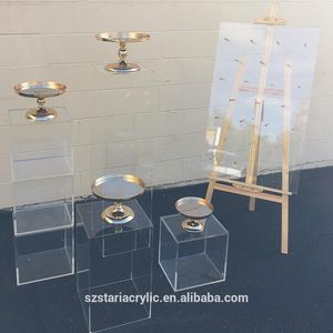 Miễn phí đứng rõ ràng Acrylic hiển thị plinth bệ hiển thị vuông khối nền tảng - Product Image 2