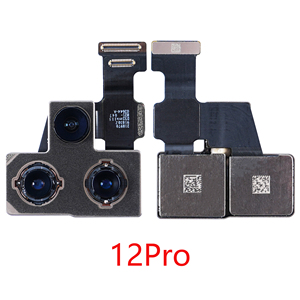 Pour <span class=keywords><strong>iPhone</strong></span> <span class=keywords><strong>12</strong></span> <span class=keywords><strong>Mini</strong></span> <span class=keywords><strong>12</strong></span> 12Pro Objectif principal et grande caméra arrière Pièces de réparation de téléphone portable Face arrière Câbles flexibles Remplacement - Product Image 3
