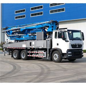Pompe à béton JIUHE, haute efficacité, bon prix, vente chaude, pompe à béton de 38 m, camion pompe à béton - Product Image 3
