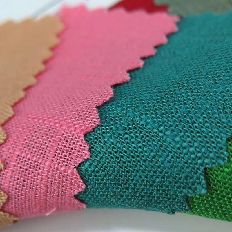 Оптовая продажа, тканый простой стиль, 30% Лен, 70% вискоза, хлопок, Высококачественная смешанная ткань для платьев, повседневная одежда, рубашки