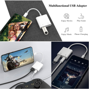 USB <b>C</b> OTG Adapter with Power, 2 in 1 USB <b>C</b> to USB Female with 60W PD Charging Adapter Compatible with iPhone 15/15Pro, - Product Image 3