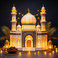 Direkt vom Hersteller: Ramadan-Moschee-Dekorationslaterne, Ramadan-LED-Beleuchtung für den Ramadan