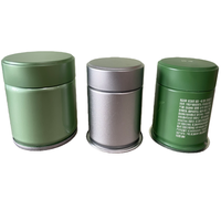 Boîtes en fer blanc pour poudre de matcha et de café de 20g, 30g, 50g à 100g avec accessoires, sac personnalisé avec logo, fermeture facile, finition mate, emballage alimentaire