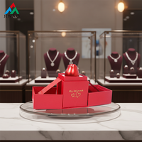 Boîte à bijoux romantique à motif floral pour la Saint-Valentin avec fermeture à couvercle - Cadeau haut de gamme pour maman et petite amie, rangement de bijoux