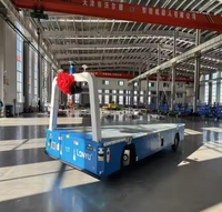 Robot mobile extérieur autonome AGV à navigation magnétique laser, capacité de charge élevée, 30 tonnes, usage intensif, personnalisé