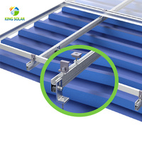 Accessoires de montage solaire KINGSOLAR, pieds en L en alliage d'aluminium pour montage photovoltaïque, CE ISO OEM