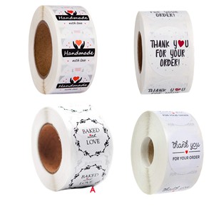 For Glass Plastic Cups Business <b>Name</b> <b>Sticker</b> Roll Clear Vinyl 2 3 Inch Round Transparent Labels Custom Logo <b>Stickers</b> - Product Image 2