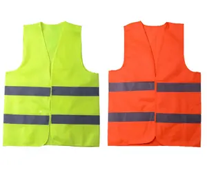 安全道路工人黄色网格美国EN20471 3级高能见度荧光绿色反光安全背心