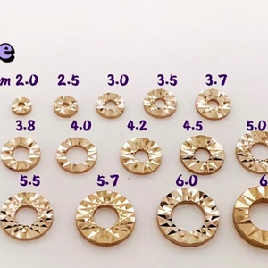 Kit de composants et apprêts de bijouterie en or 18 carats pour la création de bijoux en diamant, avec pochette de rangement, pour la création de couronnes, bagues, boucles d'oreilles, bracelets, colliers et pendentifs - Product Image 6