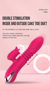 Vibrateur Dildo Rapide pour Orgasme, Stimulation Clitoridienne et Point G, Chauffant, Télescopique, Jouet Sexuel Adulte <span class=keywords><strong>USB</strong></span> pour Femme - Product Image 6