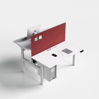 Cadre de bureau debout électrique réglable en hauteur ergonomique moderne et durable pour un usage professionnel