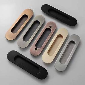 Recessed Cabinet Handle Sliding <strong>Door</strong> Stainless Steel Concealed Pull Durable Drawer <strong>Knobs</strong> for Kitchen - Product Image 4