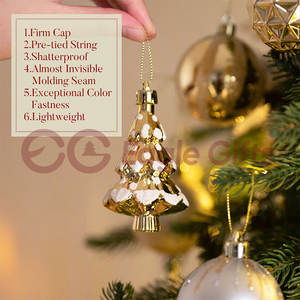 EAGLEGIFTS Fabricante Suministra <span class=keywords><strong>Adornos</strong></span> Navideños <span class=keywords><strong>de</strong></span> Lujo en Oro Blanco, Juego <span class=keywords><strong>de</strong></span> Bolas para Árbol <span class=keywords><strong>de</strong></span> <span class=keywords><strong>Navidad</strong></span>, Caja con Forma <span class=keywords><strong>de</strong></span> Casa, Decoraciones Navideñas - Product Image 3