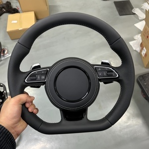 Đối với <span class=keywords><strong>Audi</strong></span> <span class=keywords><strong>RS</strong></span> A3 A4 A5 <span class=keywords><strong>A6</strong></span> A8 Q5 RS3 rs7 Q7 <span class=keywords><strong>C6</strong></span> C8 tùy chỉnh da lộn chỉ đạo bánh xe carbon sợi chỉ đạo bánh xe với sự thay đổi mái chèo - Product Image 5