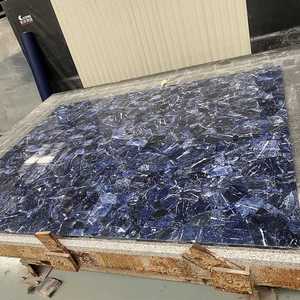 Losas Grandes y Encimeras de Piedra Natural Sodalita Azul Jaspe Pulida de Lujo GOLDTOP, Semipreciosas, para Proyectos de Hoteles y Villas - Product Image 4
