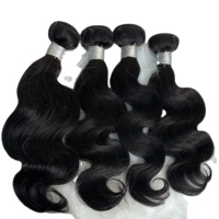 Extensions di Capelli Vergini Brasiliani Remy 12A con Cuticole Allineate, Fasci di Capelli Doppia Trama a Macchina di Alta Qualità, Densità 150%