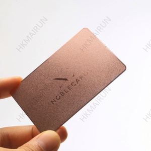 Cartes de visite professionnelles en acier inoxydable couleur or rose à bas prix, sans logo, 0,5 mm - Product Image 5