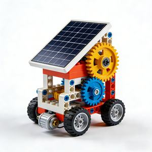 ชุดตัวต่อรถโปรแกรมได้แบบอินเทอร์แอคทีฟ MOC ของเล่นเสริมทักษะการเขียนโค้ด ออกแบบเฉพาะสำหรับเด็ก ของขวัญด้านวิทยาศาสตร์และการเขียนโค้ด - Product Image 1